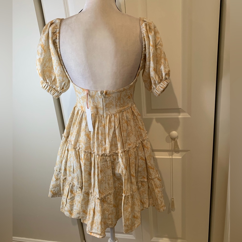 NWT KREWE DU Q Samos Honey Floral Dress - Picture 7 of 8